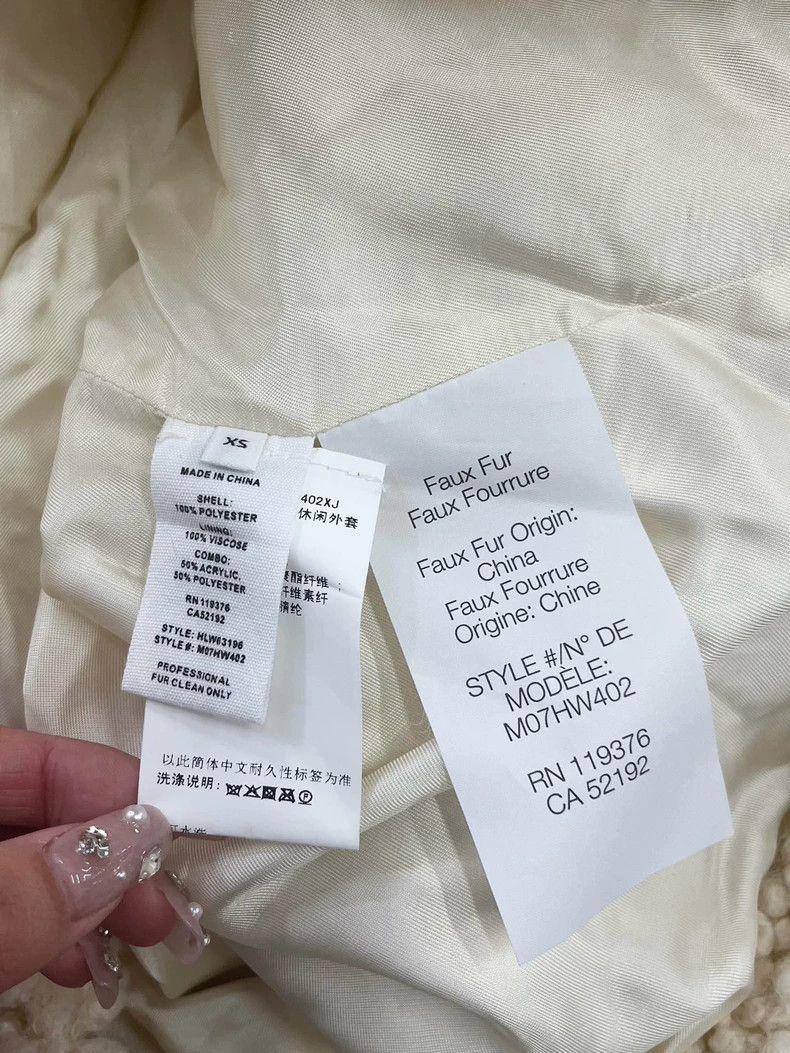 Helmut Lang Helmut Lang White Shearling Jacket Size US XS / EU 42 / 0 - 4 Thumbnail
