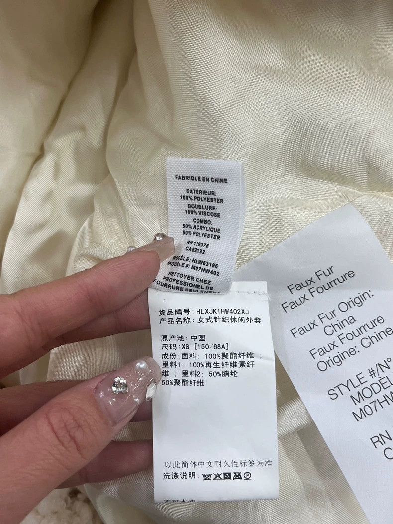 Helmut Lang Helmut Lang White Shearling Jacket Size US XS / EU 42 / 0 - 5 Thumbnail