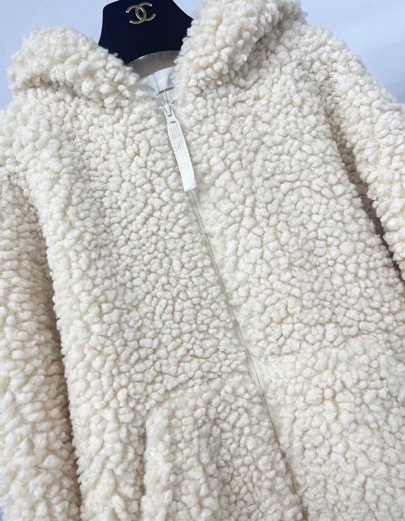 Helmut Lang Helmut Lang White Shearling Jacket Size US XS / EU 42 / 0 - 3 Thumbnail