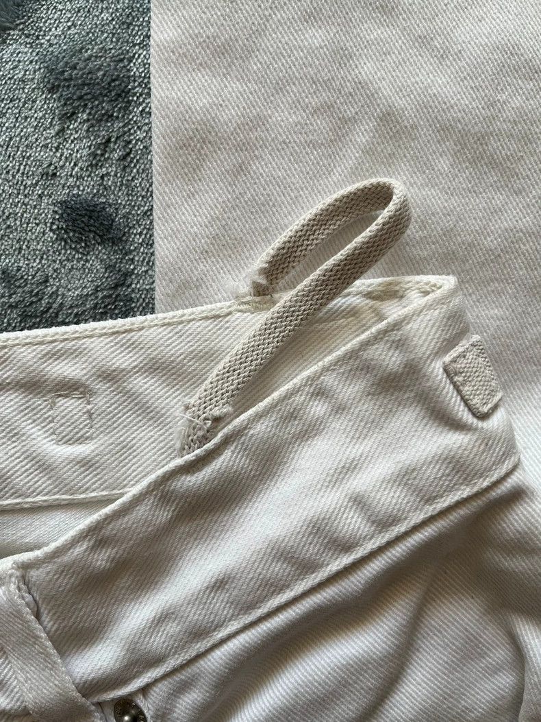 Helmut Lang Helmut Lang 1999 White Denim Double Knee Pants Size US 31 - 4 Thumbnail