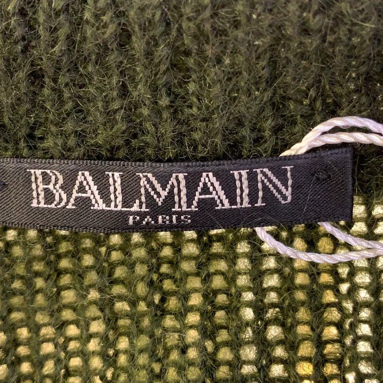 Balmain Green Striped Sweater by Balmain Size US L / EU 52-54 / 3 - 4 Thumbnail