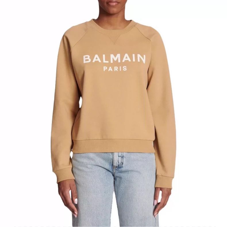 Balmain Balmain Logo Print Long Sleeve Sweatshirt Size US S / EU 44-46 / 1 - 7 Thumbnail