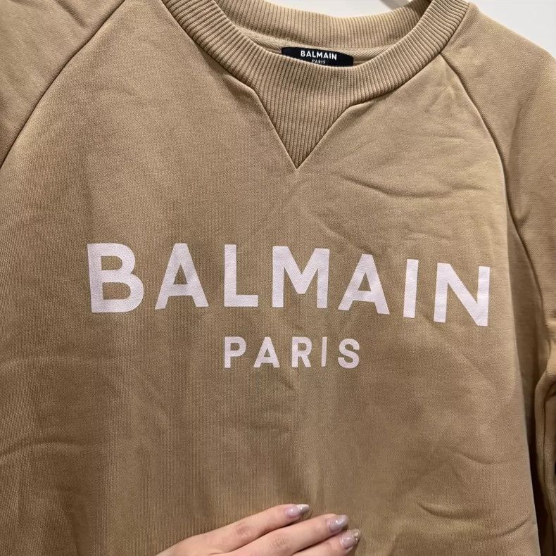Balmain Balmain Logo Print Long Sleeve Sweatshirt Size US S / EU 44-46 / 1 - 3 Thumbnail