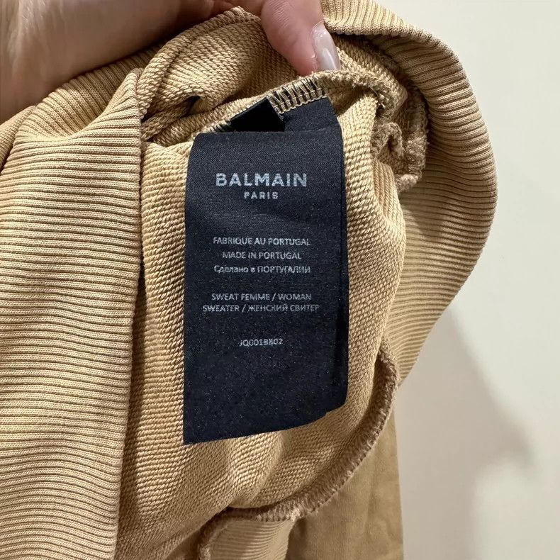 Balmain Balmain Logo Print Long Sleeve Sweatshirt Size US S / EU 44-46 / 1 - 5 Thumbnail