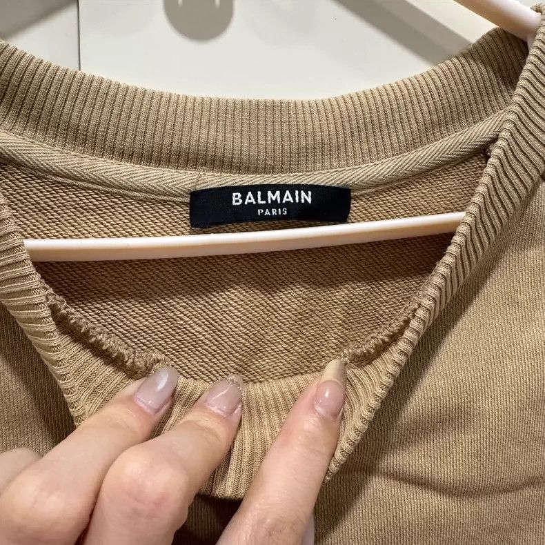 Balmain Balmain Logo Print Long Sleeve Sweatshirt Size US S / EU 44-46 / 1 - 4 Thumbnail