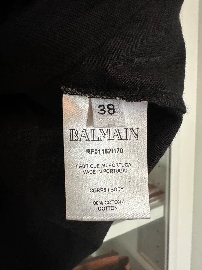 Balmain Balmain Black Logo Tank Top Size 38 Size US S / EU 44-46 / 1 - 2 Thumbnail