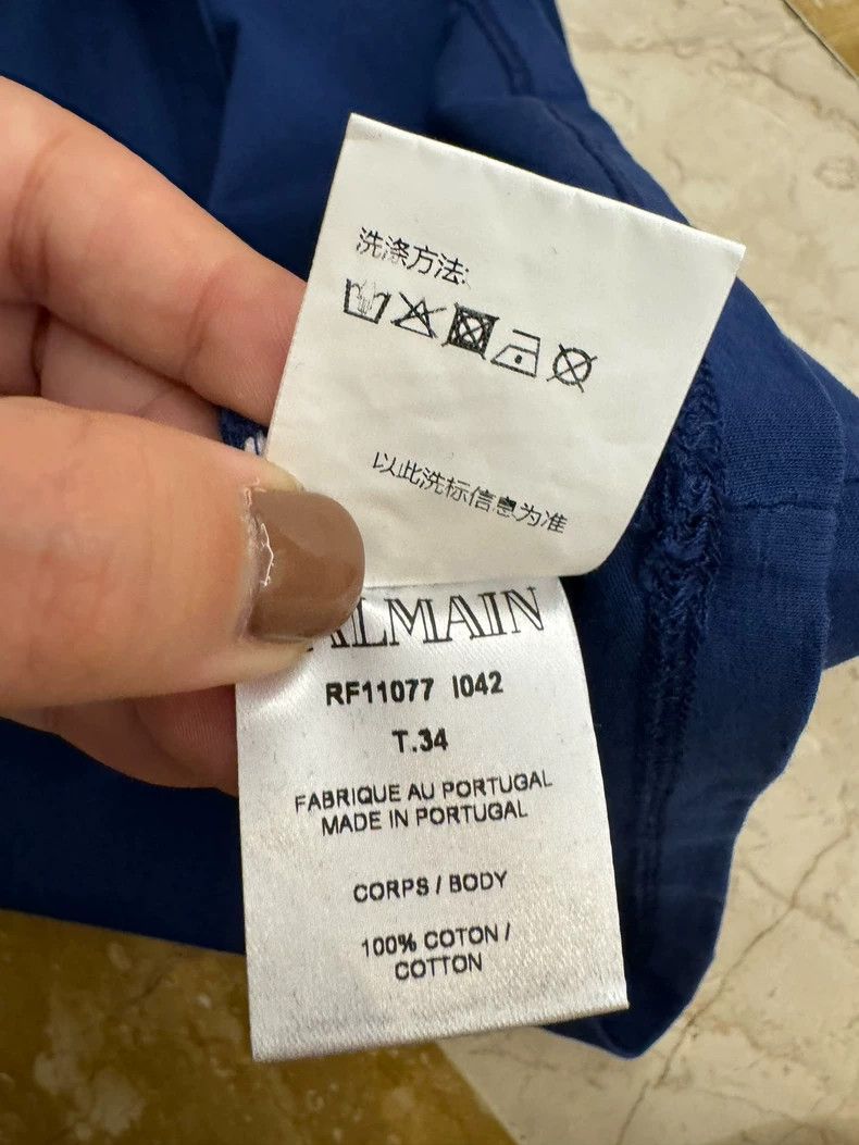 Balmain Balmain Classic Series Blue T-Shirt Size US S / EU 44-46 / 1 - 4 Thumbnail