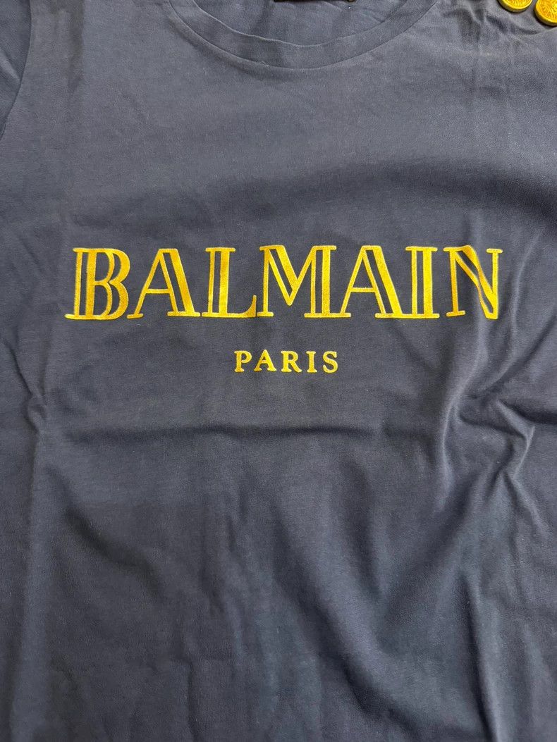 Balmain Balmain Classic Series Blue T-Shirt Size US S / EU 44-46 / 1 - 3 Thumbnail