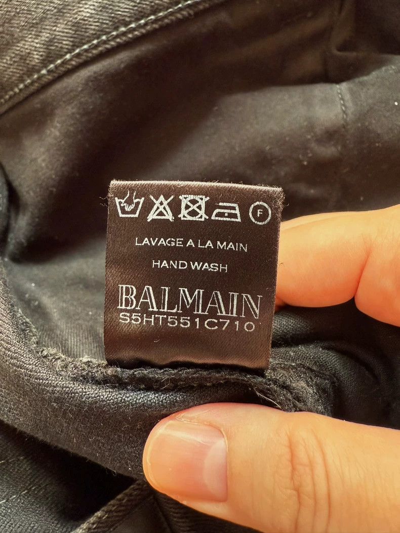 Balmain Balmain Men's Denim Pants for Sale Size US 33 - 3 Thumbnail