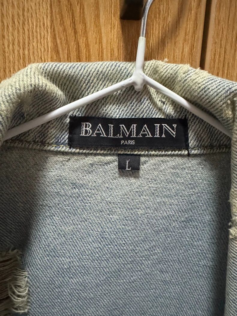 Balmain Stylish Men's Denim Jacket for Sale Size US M / EU 48-50 / 2 - 4 Thumbnail