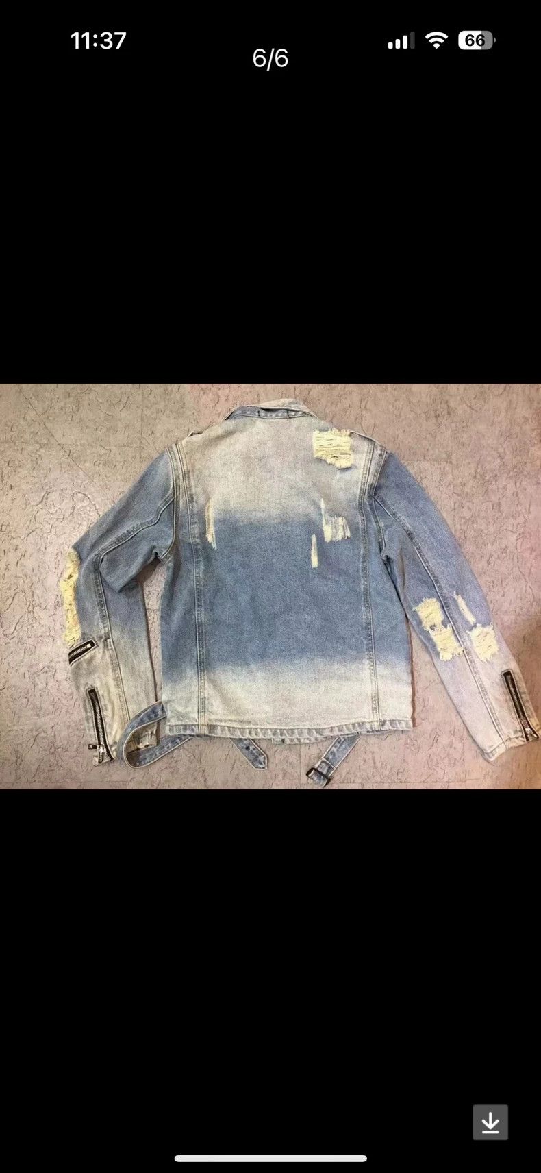 Balmain Stylish Men's Denim Jacket for Sale Size US M / EU 48-50 / 2 - 3 Thumbnail