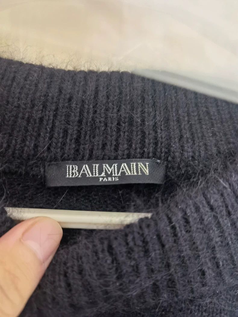 Balmain Classic Balmain Wool Sweater with Logo Size US M / EU 48-50 / 2 - 3 Thumbnail
