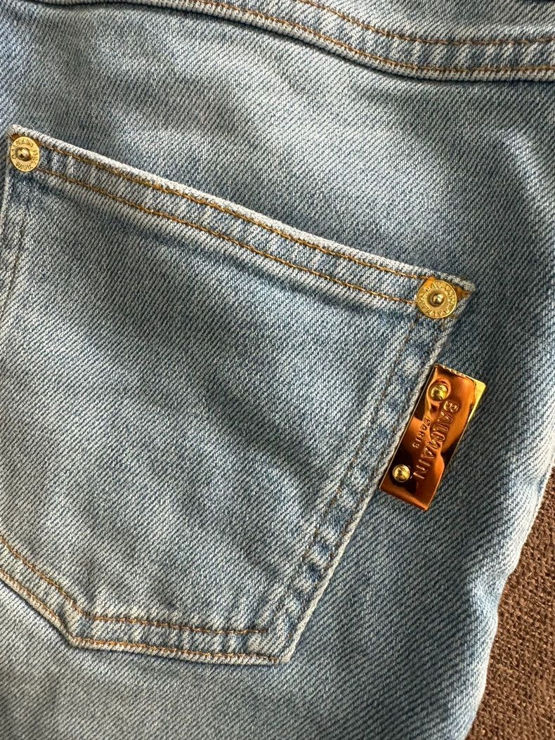Balmain Comfortable Classic Denim Pants with Gold Button Size US 34 / EU 50 - 5 Thumbnail