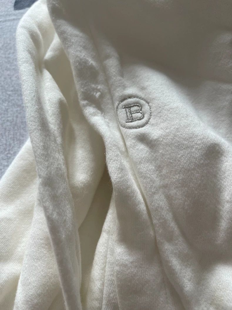 Balmain Balmain Blue White Denim Jacket Size US M / EU 48-50 / 2 - 2 Thumbnail