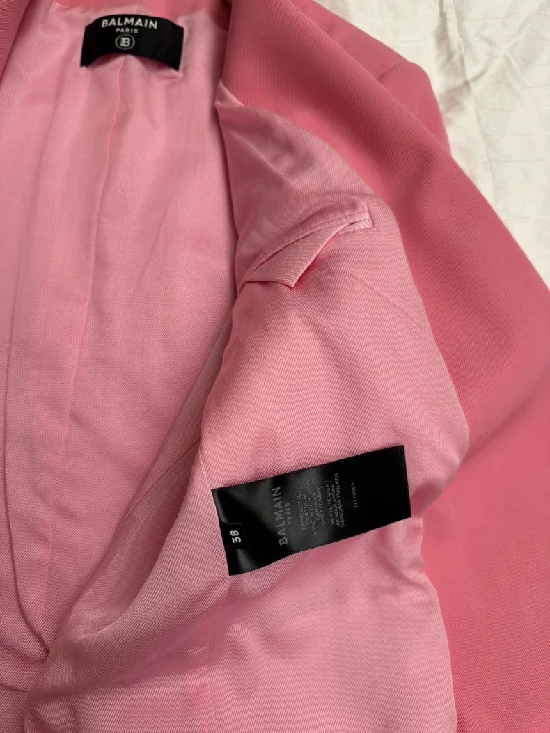 Balmain Balmain Pink Double Breasted Blazer Size US M / EU 48-50 / 2 - 4 Thumbnail