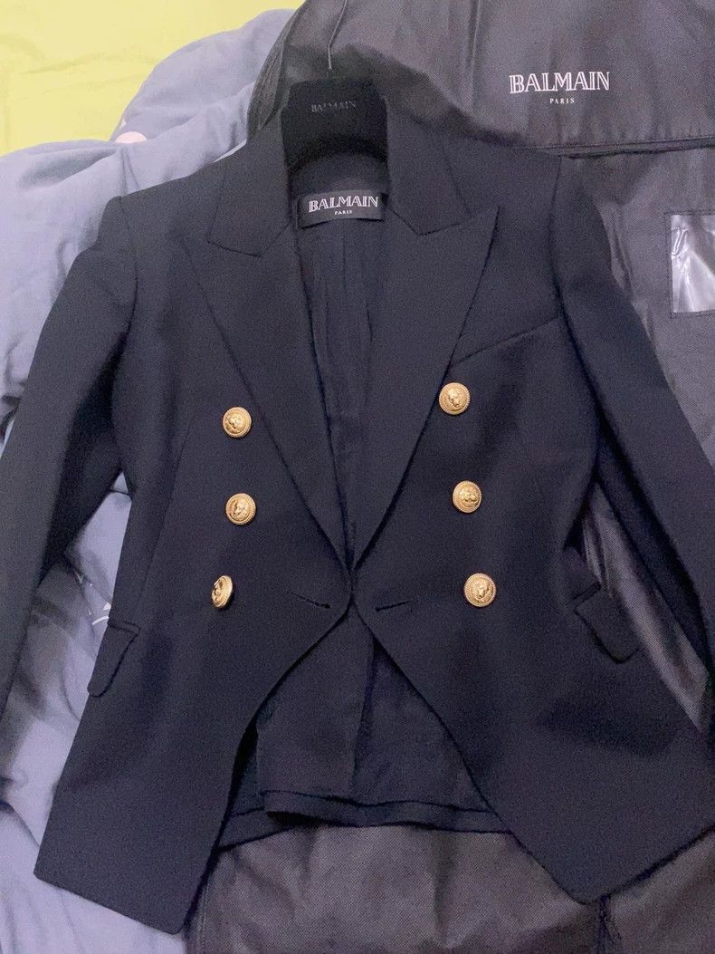 Balmain Classic Double-Breasted Blazer by Balmain Size US M / EU 48-50 / 2 - 3 Thumbnail