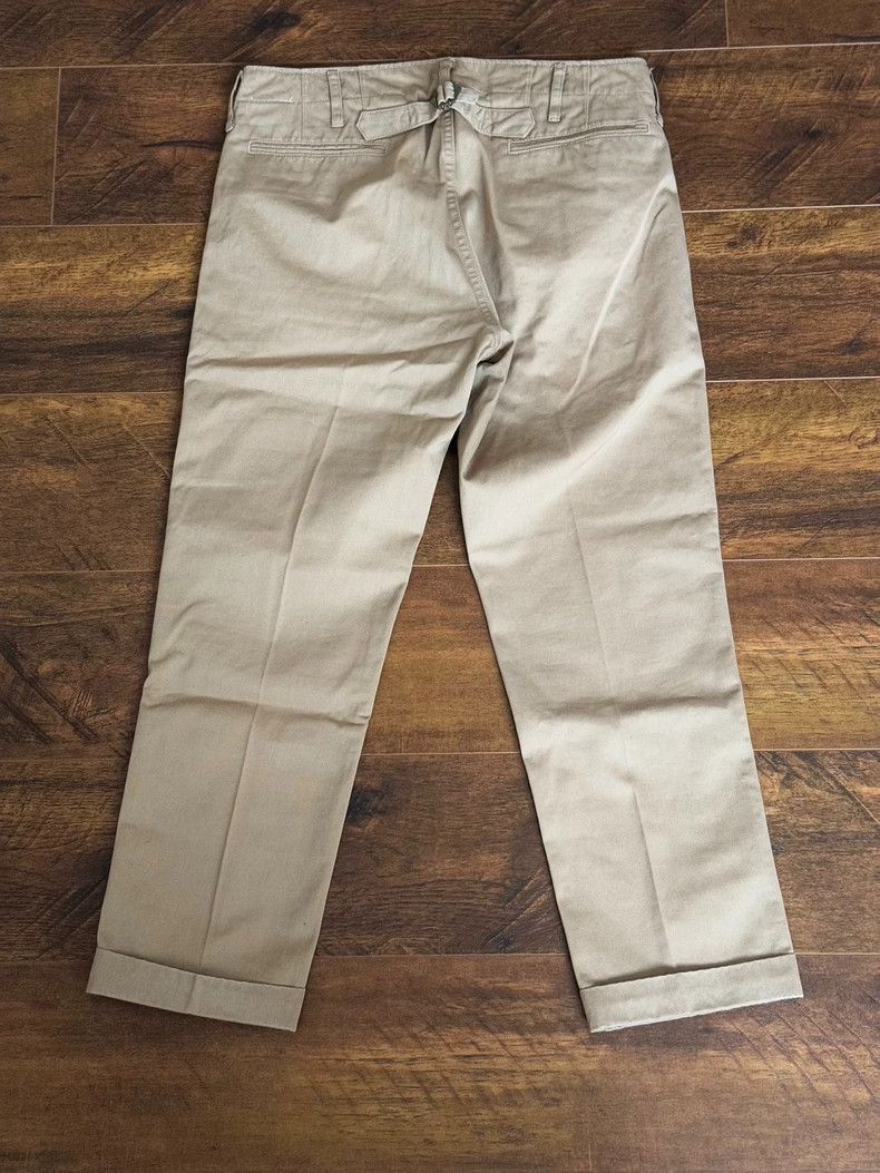 Visvim Visvim High Water Chino Pants in Khaki Size US 38 / EU 54 - 2 Thumbnail