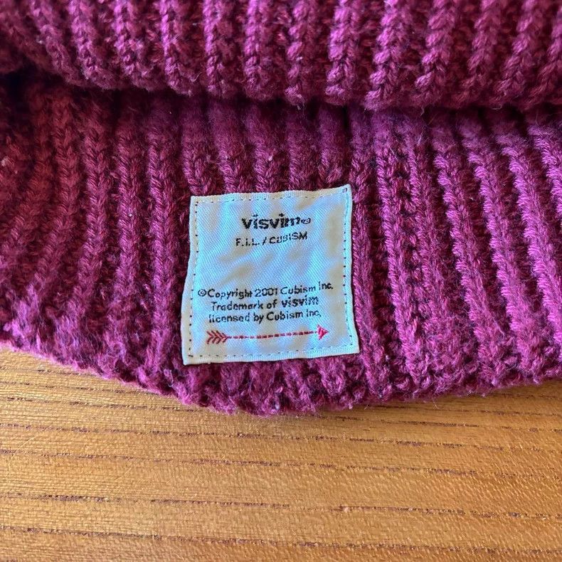 Visvim visvim Burgundy Knit Beanie Hat Size ONE SIZE - 3 Thumbnail
