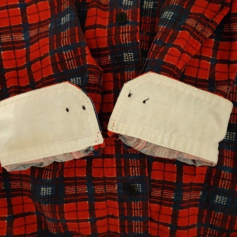 Visvim Red Plaid Long Sleeve Shirt by Visvim Size US XS / EU 42 / 0 - 4 Thumbnail
