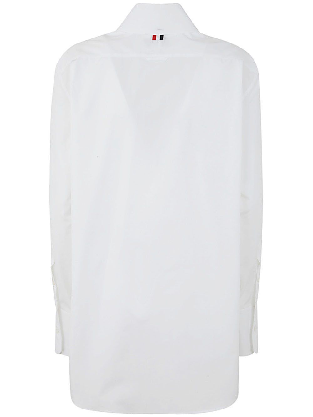 Thom Browne EXAGGERATED EASY FIT POINT COLLAR SHIRT IN POPLIN Size M / US 6-8 / IT 42-44 - 5 Thumbnail