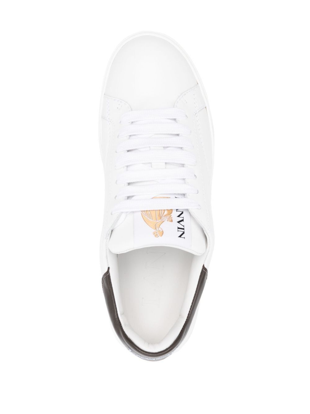 Lanvin DDB0 SNEAKER WITH CONTRASTED EMBROIDERIES Size US 8 / IT 38 - 2 Thumbnail