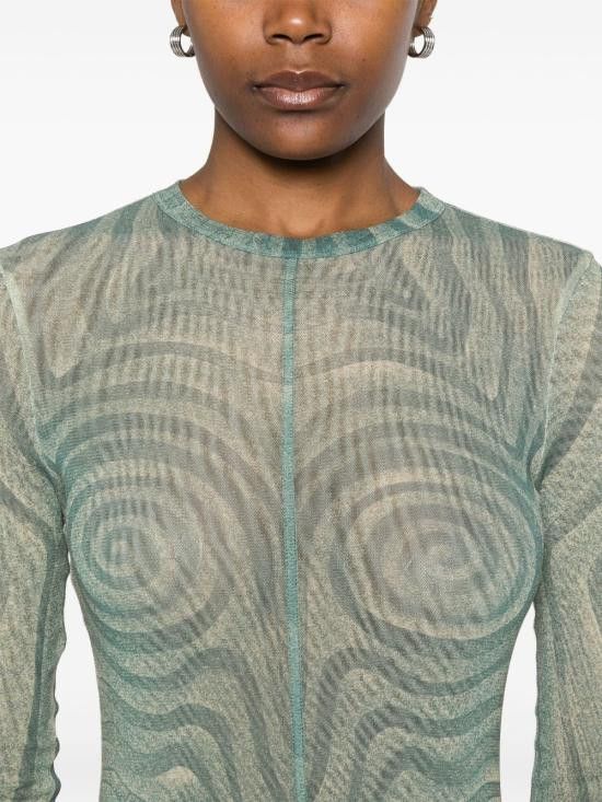 Jean Paul Gaultier JEAN PAUL GAULTIER Women Mid Skirts 2534FRO390 T5870351 Green Size S / US 4 / IT 40 - 5 Thumbnail