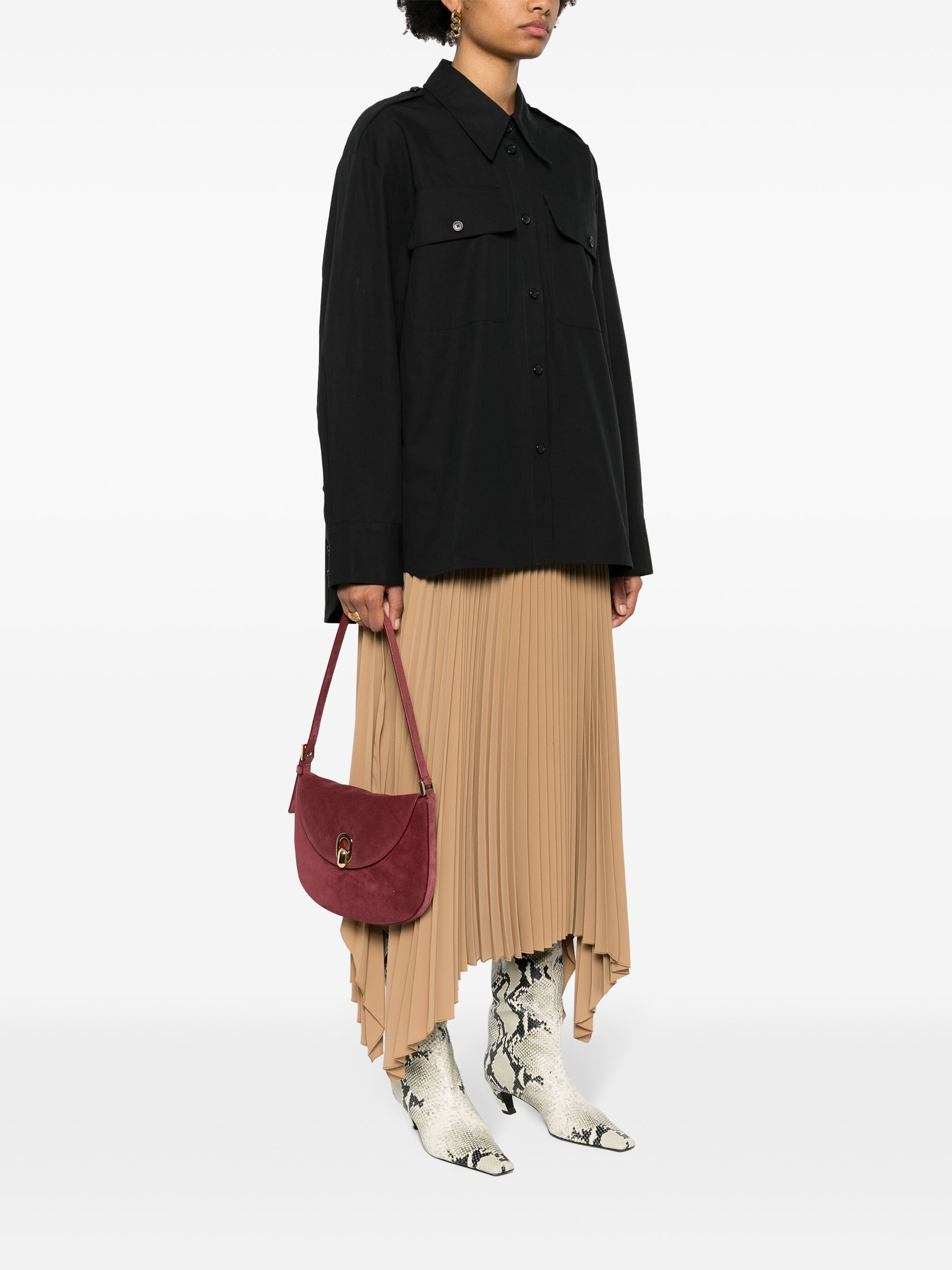 Savette SMALL TONDO HOBO IN SUEDE BAG Size ONE SIZE - 4 Thumbnail