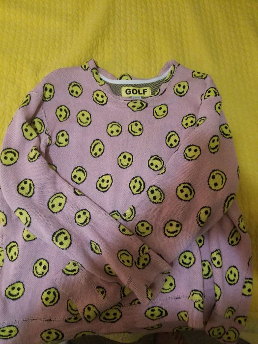 Golf wang clearance smiley face sweater