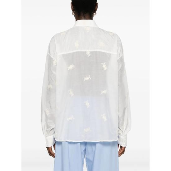 Mazzarelli MAZZARELLI Women Blouses B185 10 KELLY WHITE Size M / US 6-8 / IT 42-44 - 5 Thumbnail