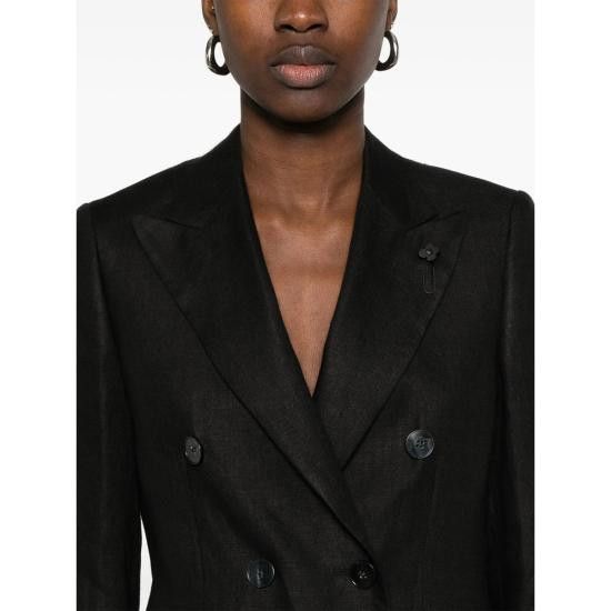 Lardini LARDINI Women Suit Jackets P5ADAMSF ESIEF64404 999 BLACK Size M / US 6-8 / IT 42-44 - 2 Thumbnail