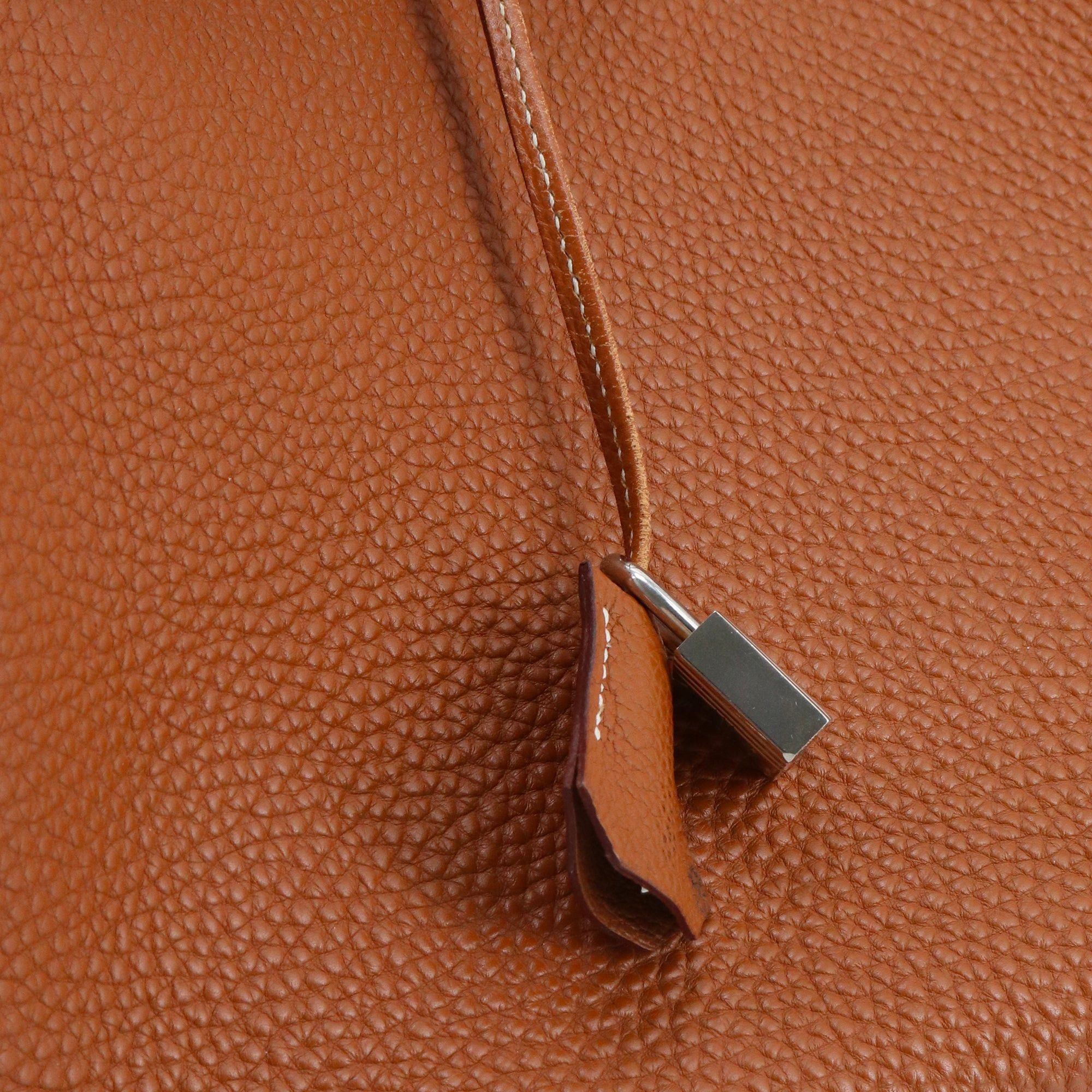 Hermes HERMÈS - Birkin 35 Hermès handbag in gold togo leather Size ONE SIZE - 5 Thumbnail