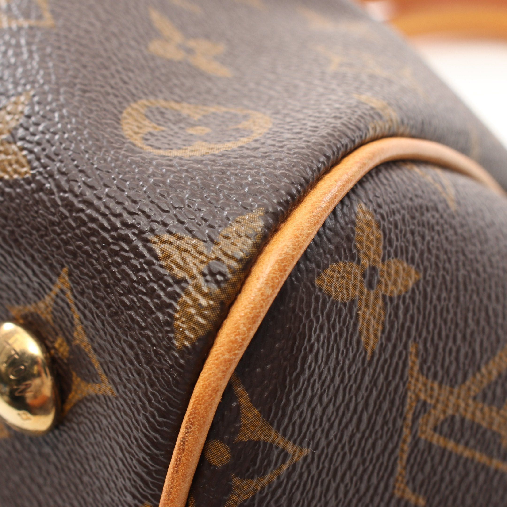 Louis Vuitton Louis Vuitton Tivoli Pm Monogram Handbag Leather Brown Size ONE SIZE - 6 Thumbnail