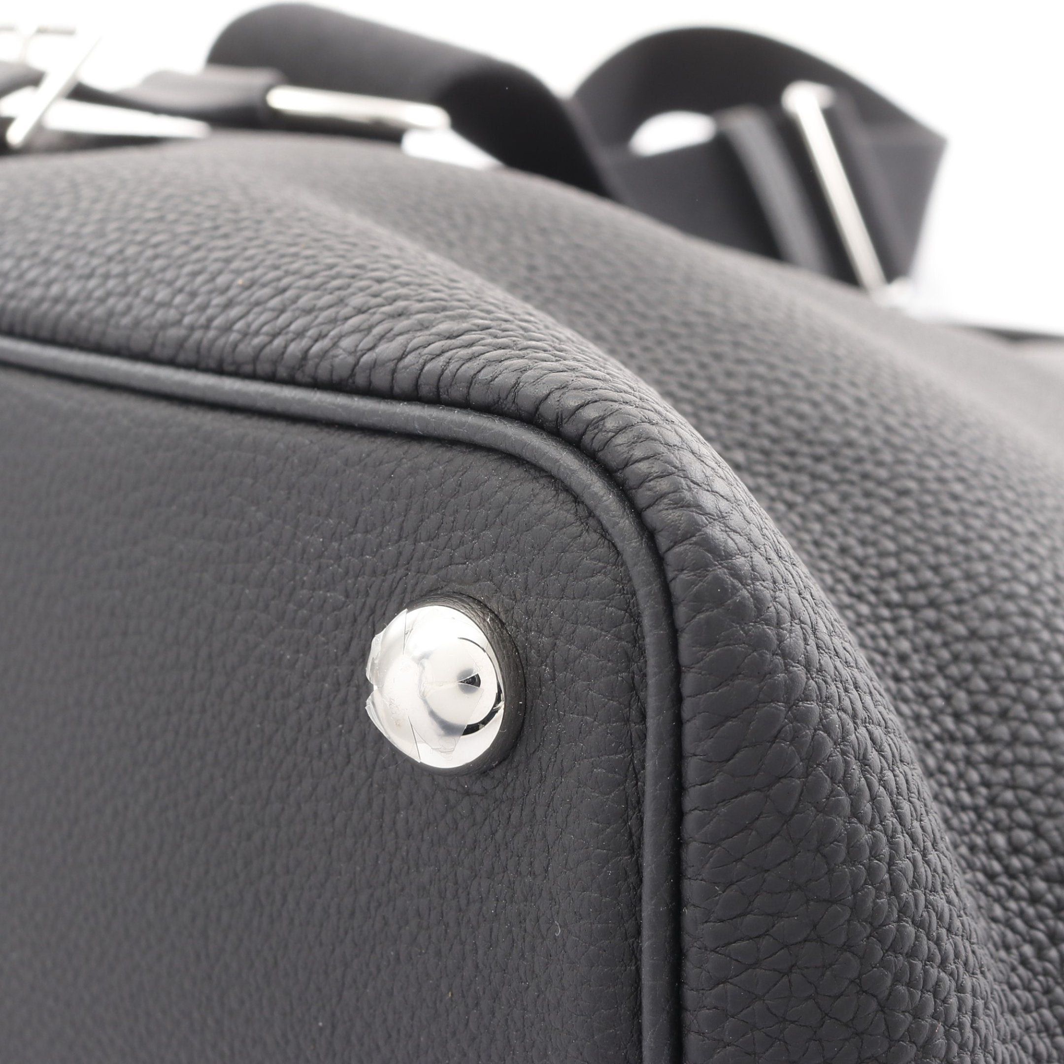 Hermes Hermes Bolide A Dos Backpack Rucksack Togo Black Silver Hardware Double Engraved Size ONE SIZE - 10 Thumbnail