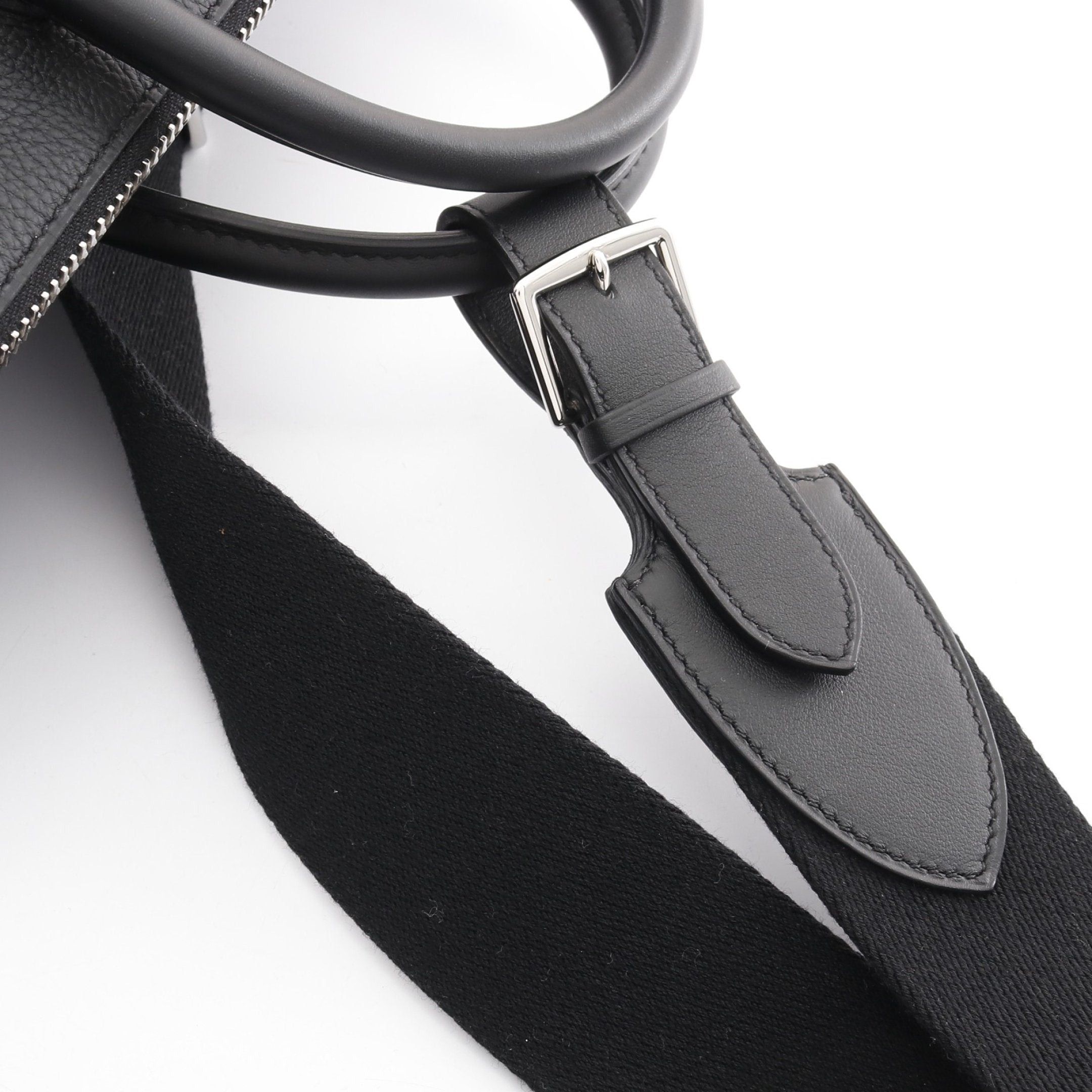 Hermes Hermes Bolide A Dos Backpack Rucksack Togo Black Silver Hardware Double Engraved Size ONE SIZE - 6 Thumbnail
