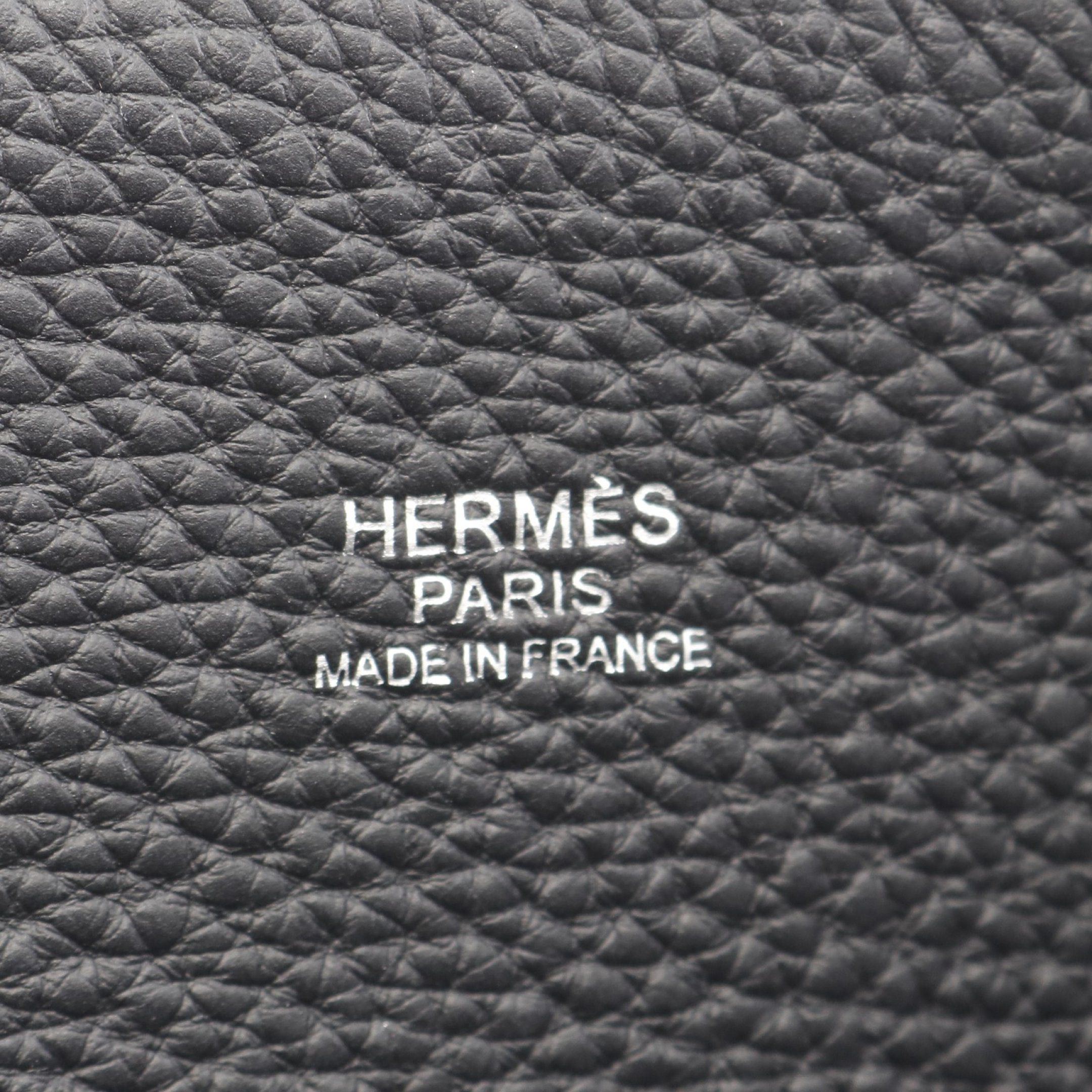 Hermes Hermes Bolide A Dos Backpack Rucksack Togo Black Silver Hardware Double Engraved Size ONE SIZE - 4 Thumbnail