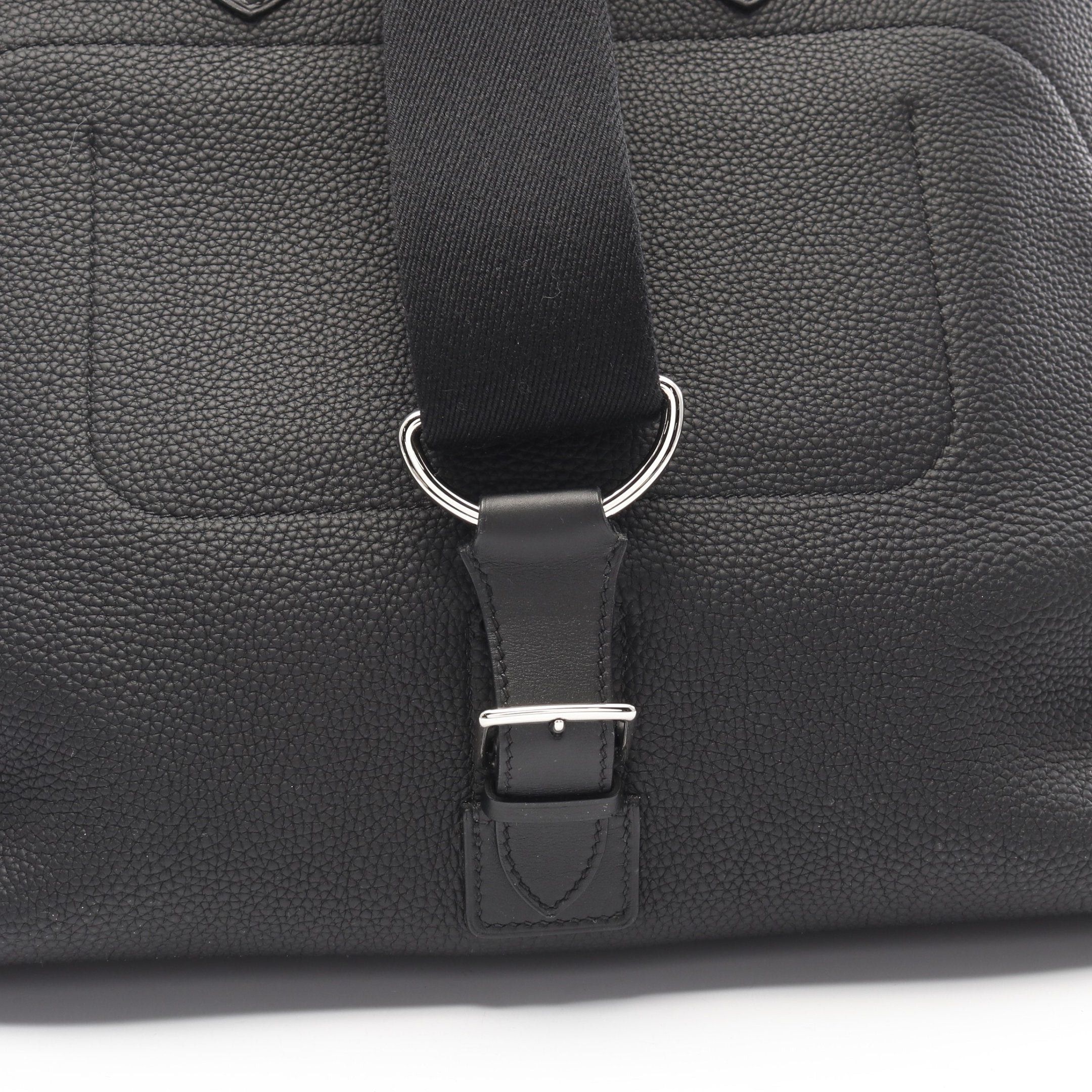 Hermes Hermes Bolide A Dos Backpack Rucksack Togo Black Silver Hardware Double Engraved Size ONE SIZE - 9 Thumbnail