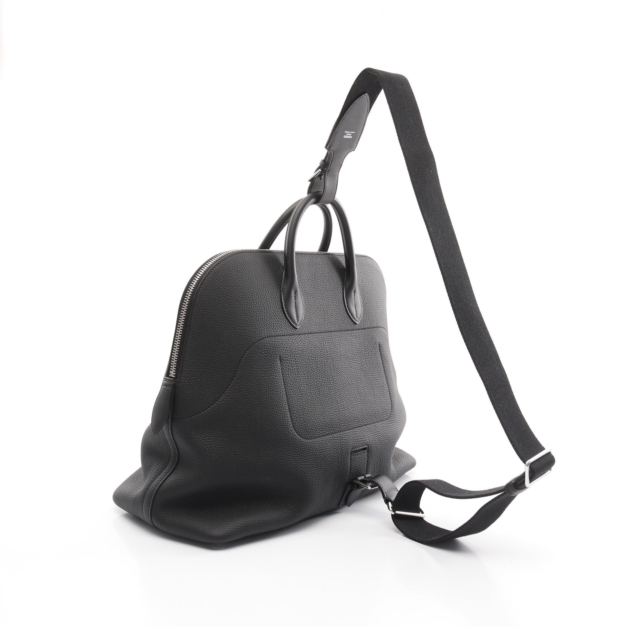 Hermes Hermes Bolide A Dos Backpack Rucksack Togo Black Silver Hardware Double Engraved Size ONE SIZE - 2 Thumbnail