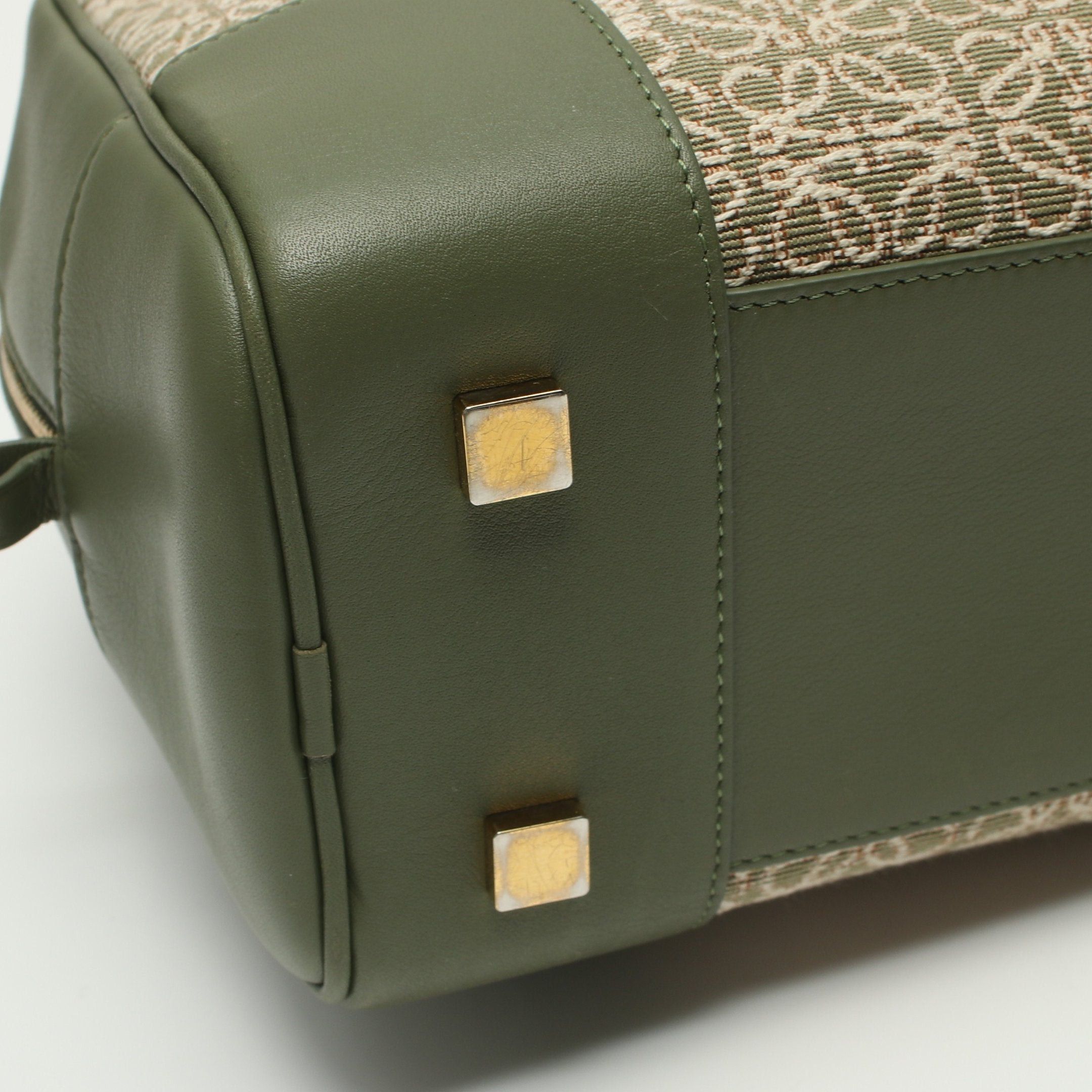 Loewe Loewe Amazona19 Handbag Canvas Leather Light Green Beige Size ONE SIZE - 7 Thumbnail