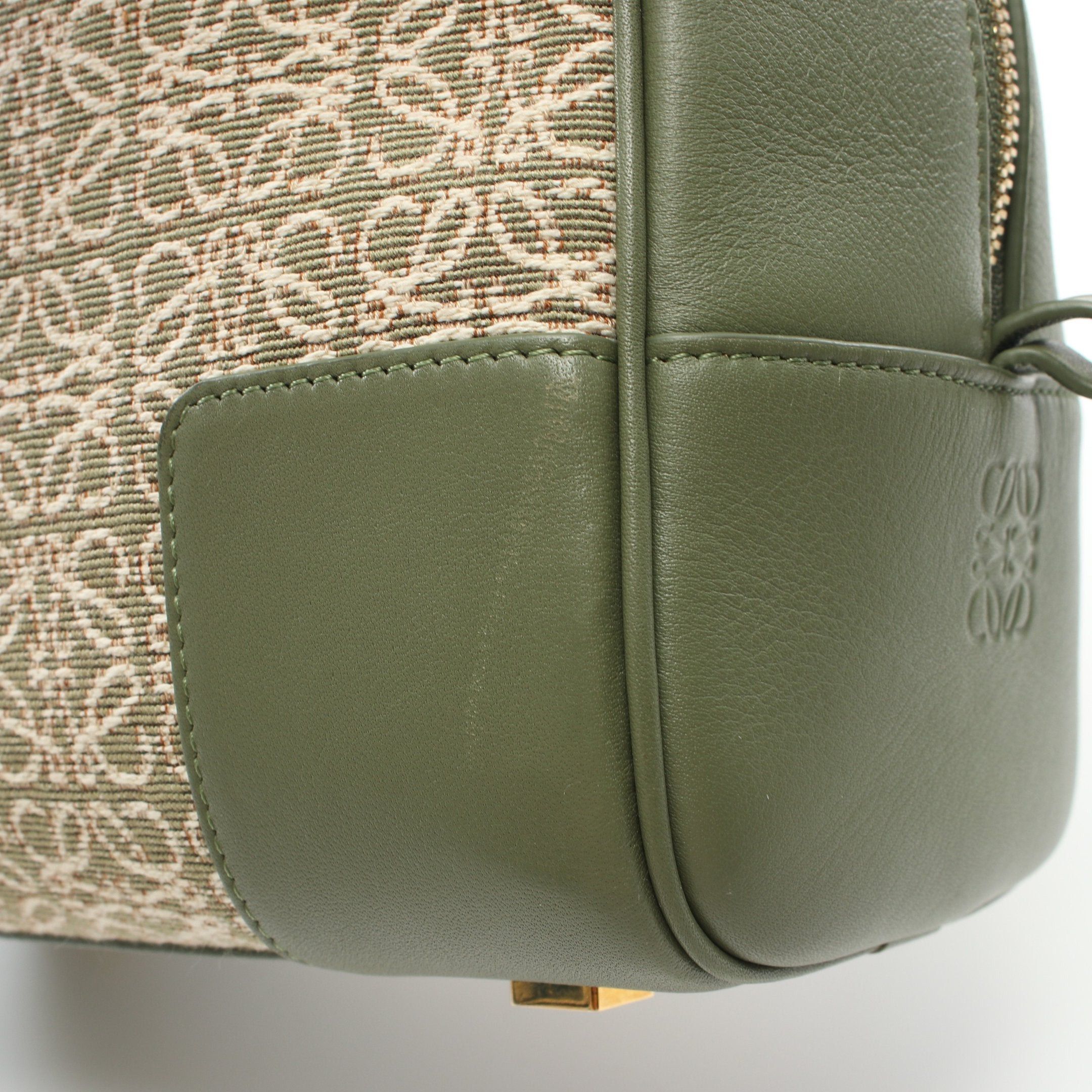 Loewe Loewe Amazona19 Handbag Canvas Leather Light Green Beige Size ONE SIZE - 6 Thumbnail