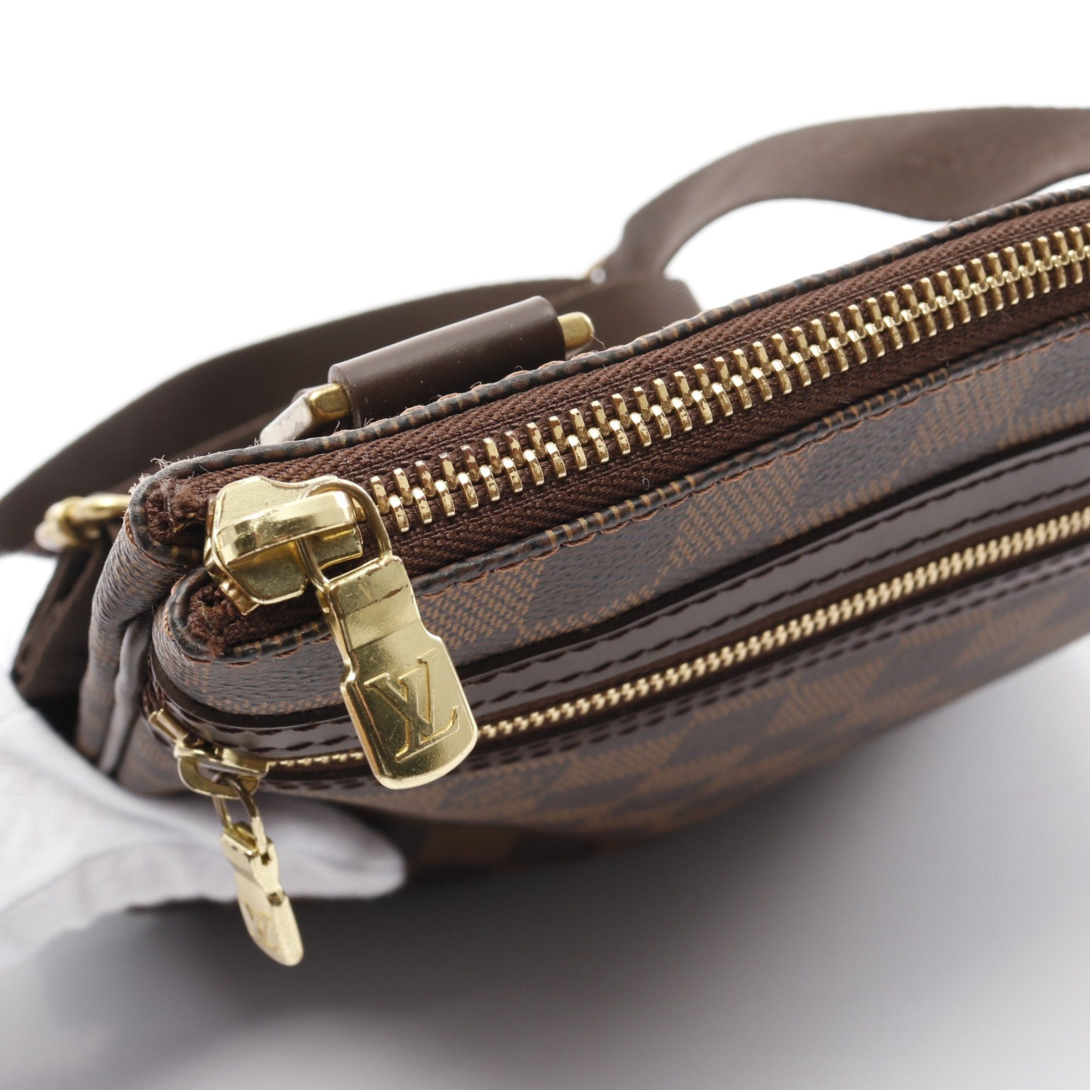 Louis Vuitton Louis Vuitton Pochette Bosforo Damier Ebene Shoulder Bag Leather Brown Size ONE SIZE - 7 Thumbnail