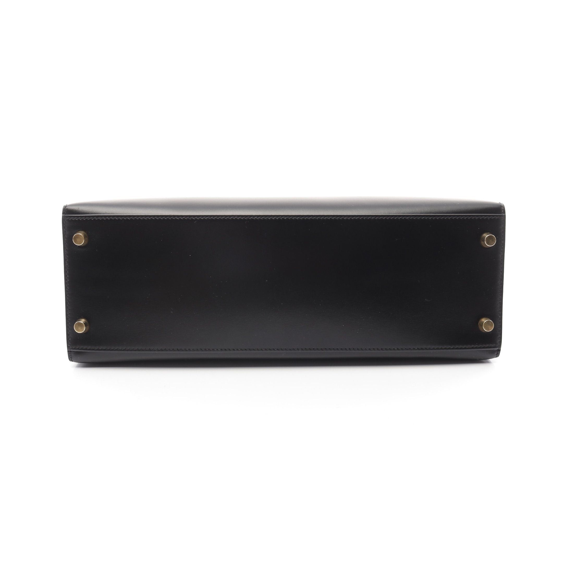 Hermes Hermes Kelly32 Handbag Box Calf Black Gold Hardware Outside Sewing ○A Stamp Size ONE SIZE - 15 Thumbnail