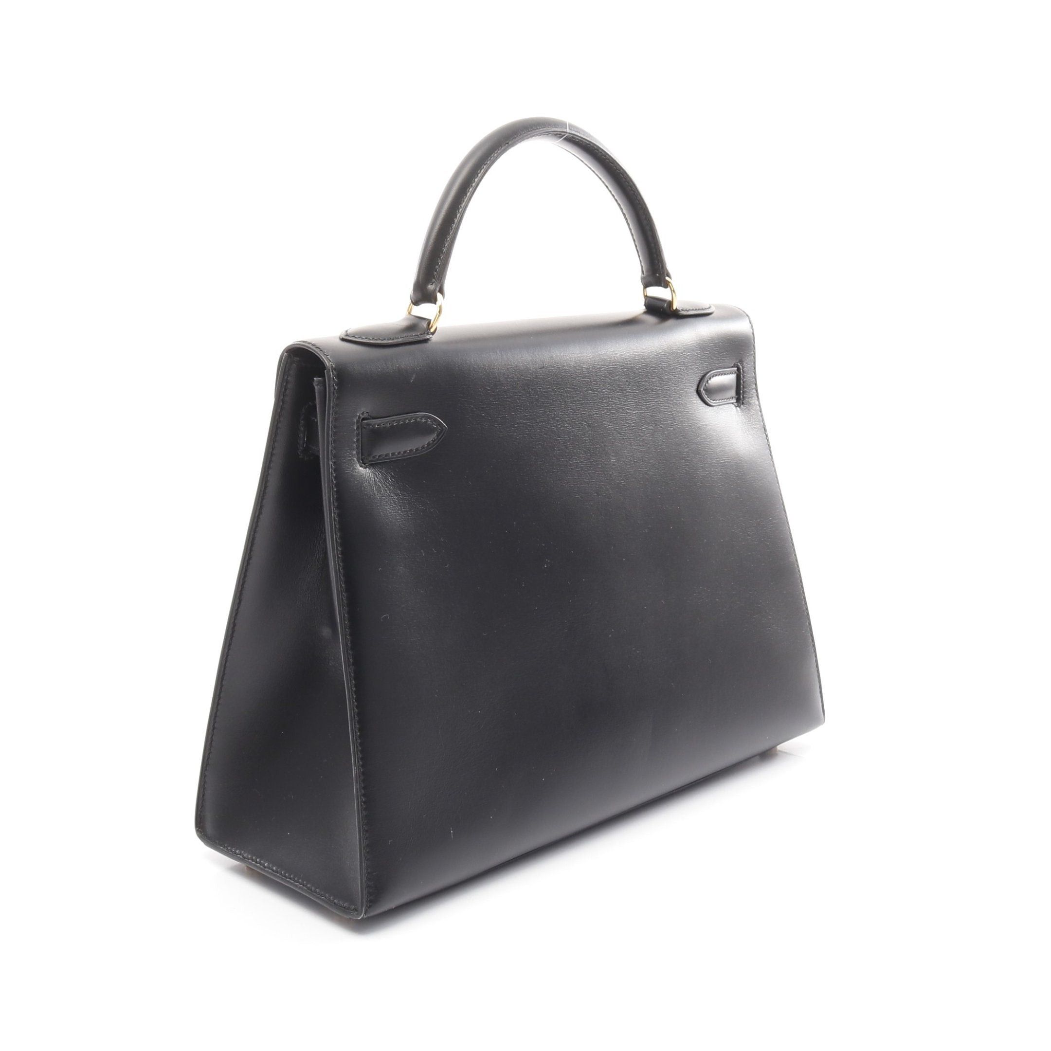 Hermes Hermes Kelly32 Handbag Box Calf Black Gold Hardware Outside Sewing ○A Stamp Size ONE SIZE - 2 Thumbnail