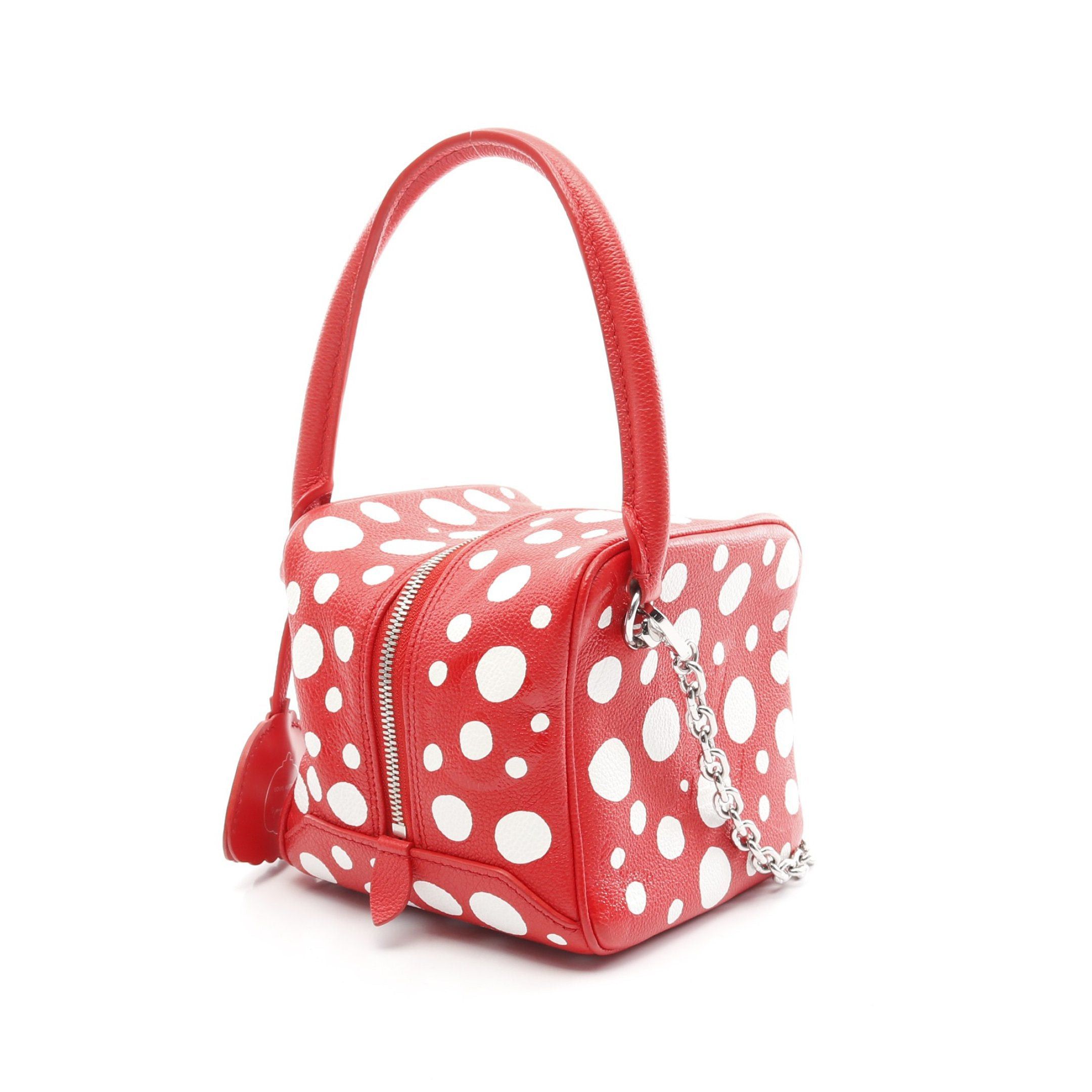 Louis Vuitton Louis Vuitton Louis Vuitton * Yayoi Kusama Monogram Empreinte Handbag Leather Red White Size ONE SIZE - 2 Thumbnail