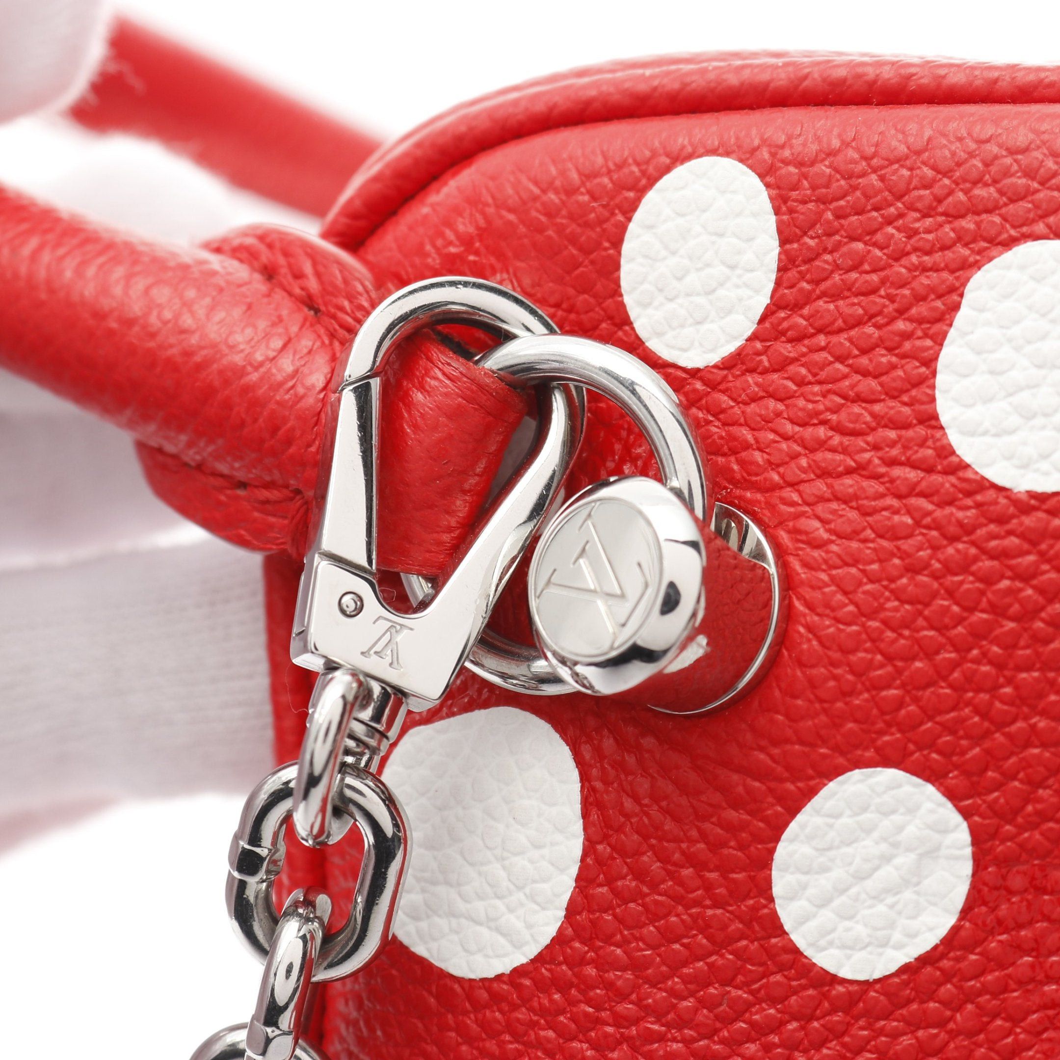 Louis Vuitton Louis Vuitton Louis Vuitton * Yayoi Kusama Monogram Empreinte Handbag Leather Red White Size ONE SIZE - 7 Thumbnail