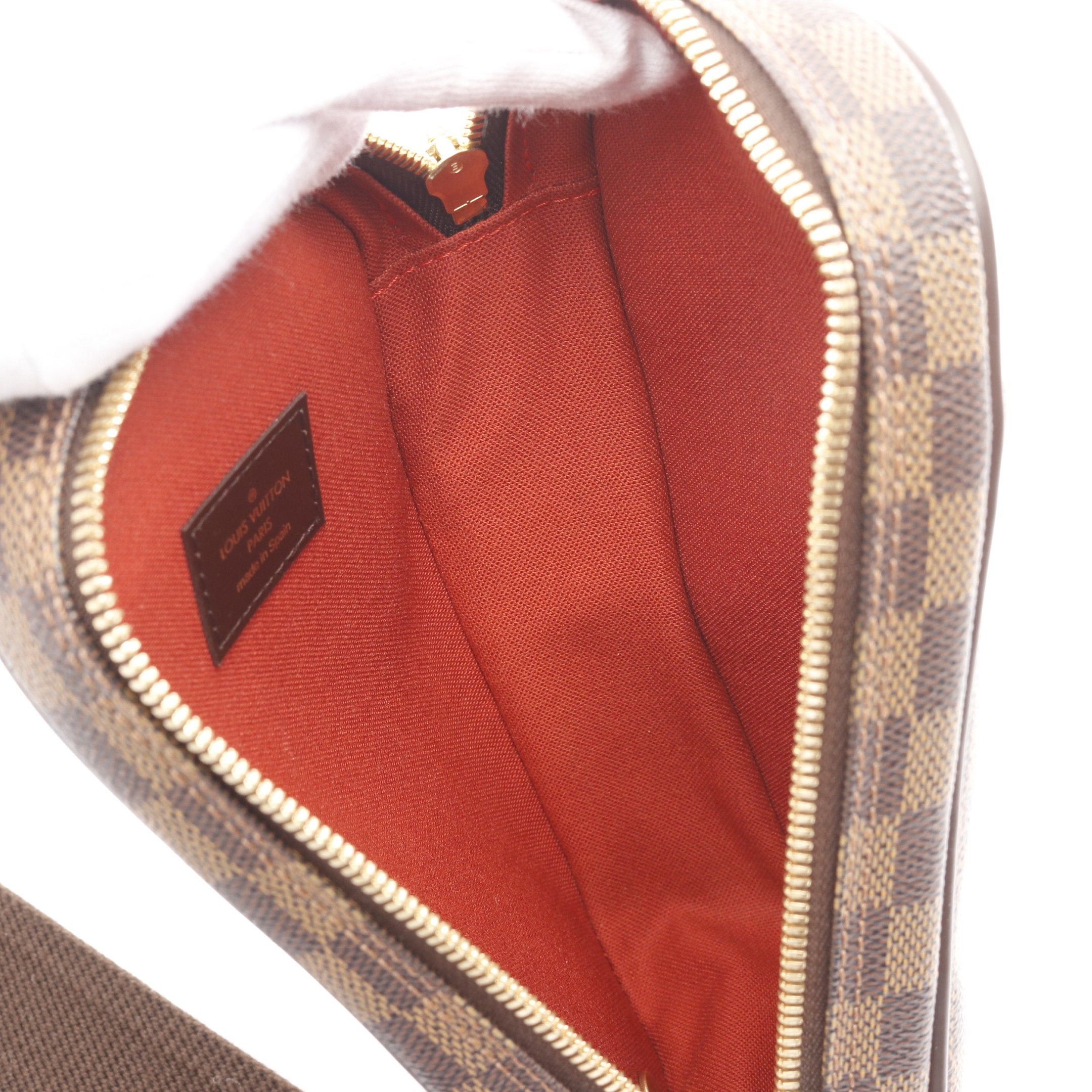 Louis Vuitton Louis Vuitton Pochette Ganju Damier Ebene Body Bag Waist Leather Brown Sp Order Product Size ONE SIZE - 3 Thumbnail