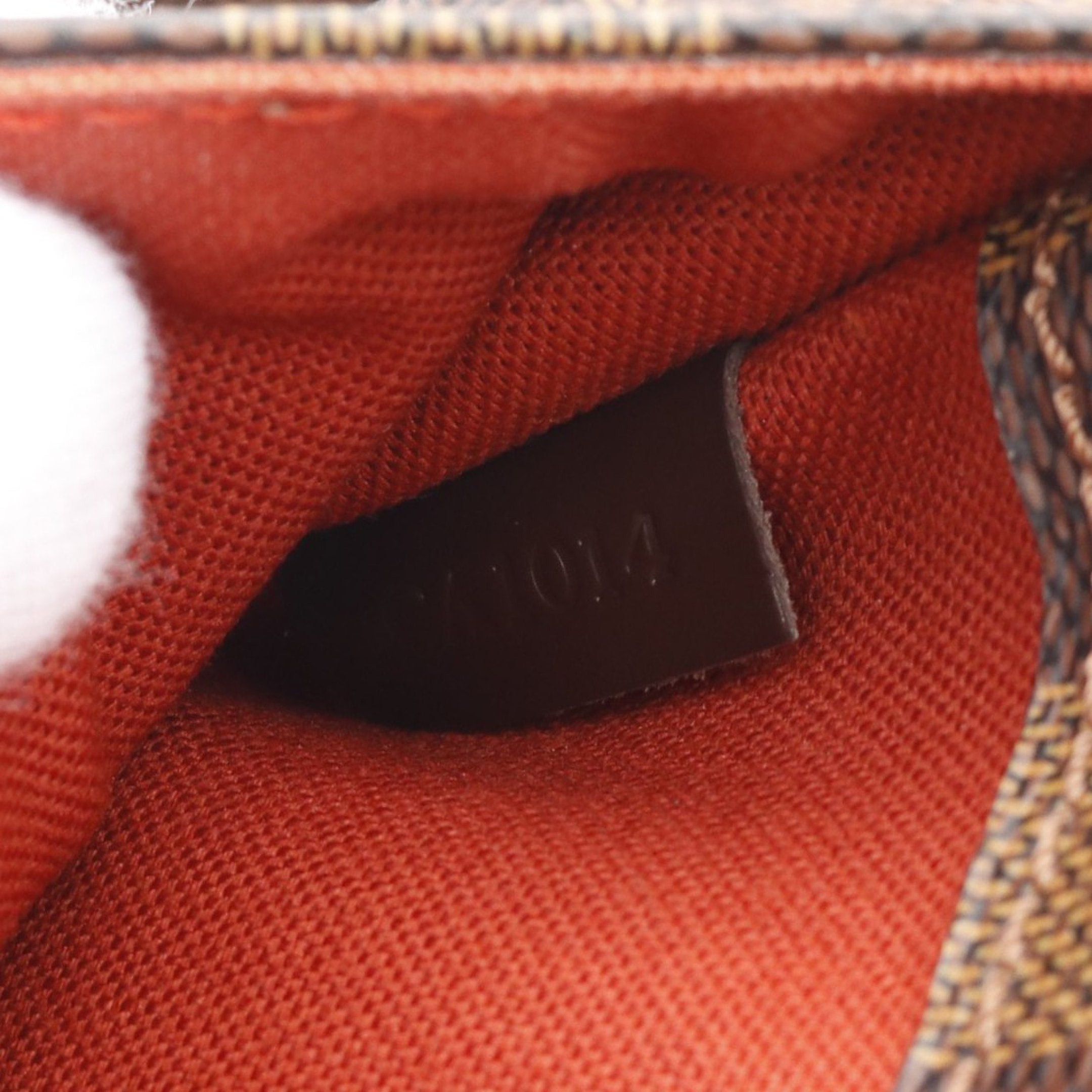 Louis Vuitton Louis Vuitton Pochette Ganju Damier Ebene Body Bag Waist Leather Brown Sp Order Product Size ONE SIZE - 5 Thumbnail