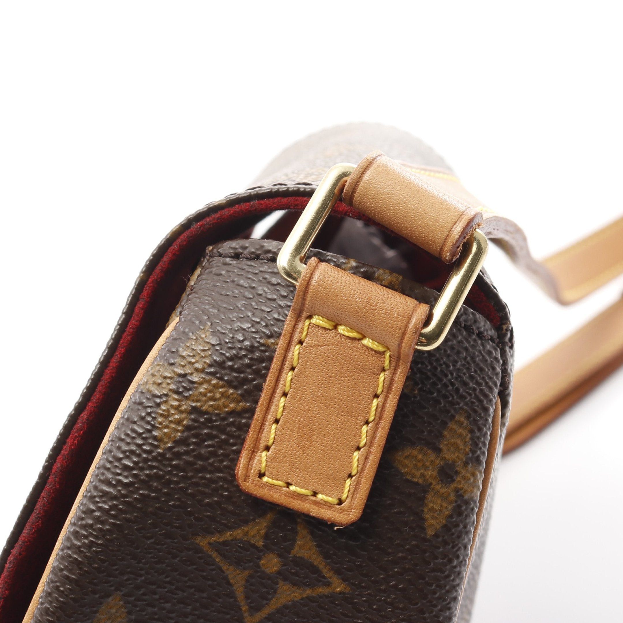Louis Vuitton Louis Vuitton Tambourine Monogram Shoulder Bag Leather Brown Size ONE SIZE - 12 Thumbnail