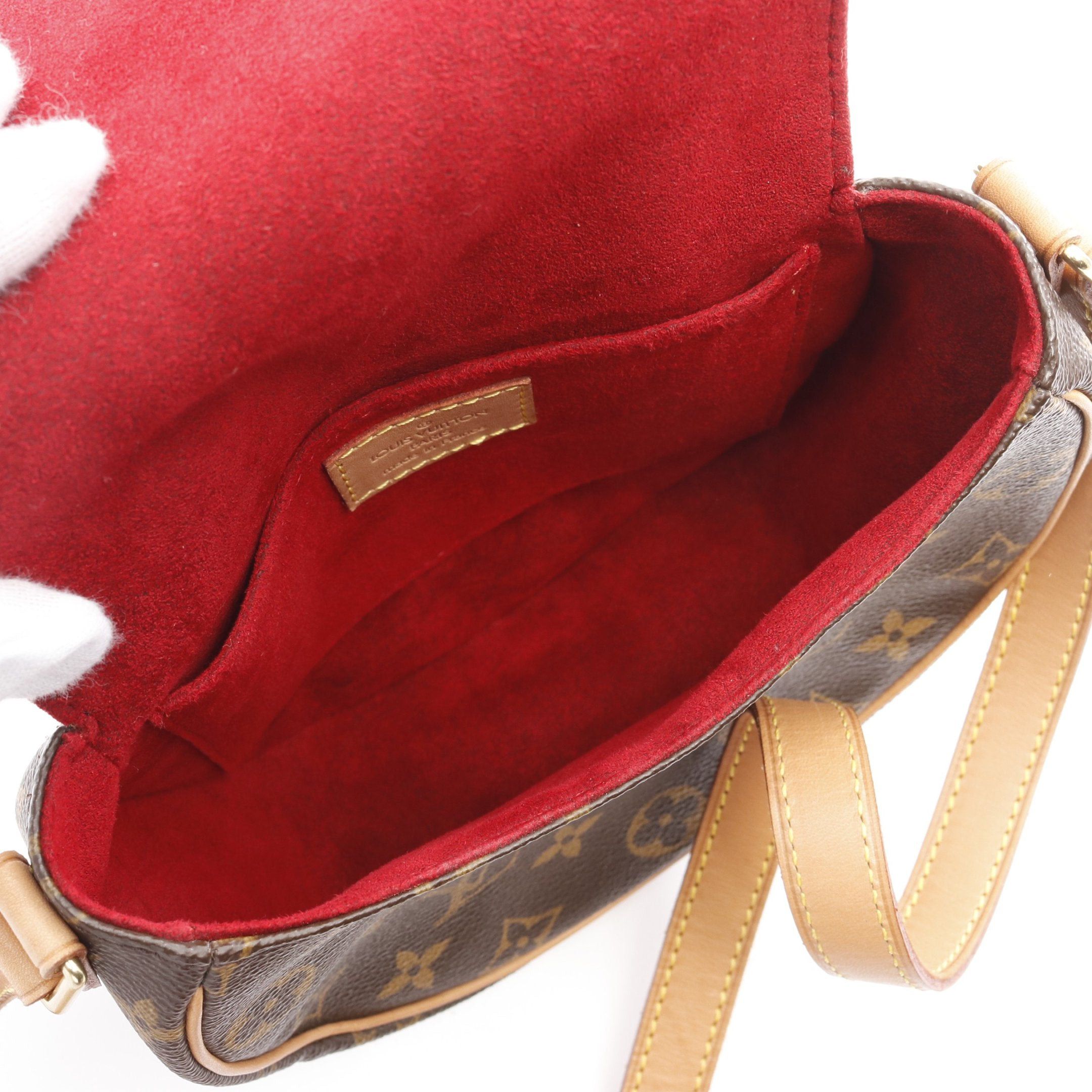 Louis Vuitton Louis Vuitton Tambourine Monogram Shoulder Bag Leather Brown Size ONE SIZE - 3 Thumbnail