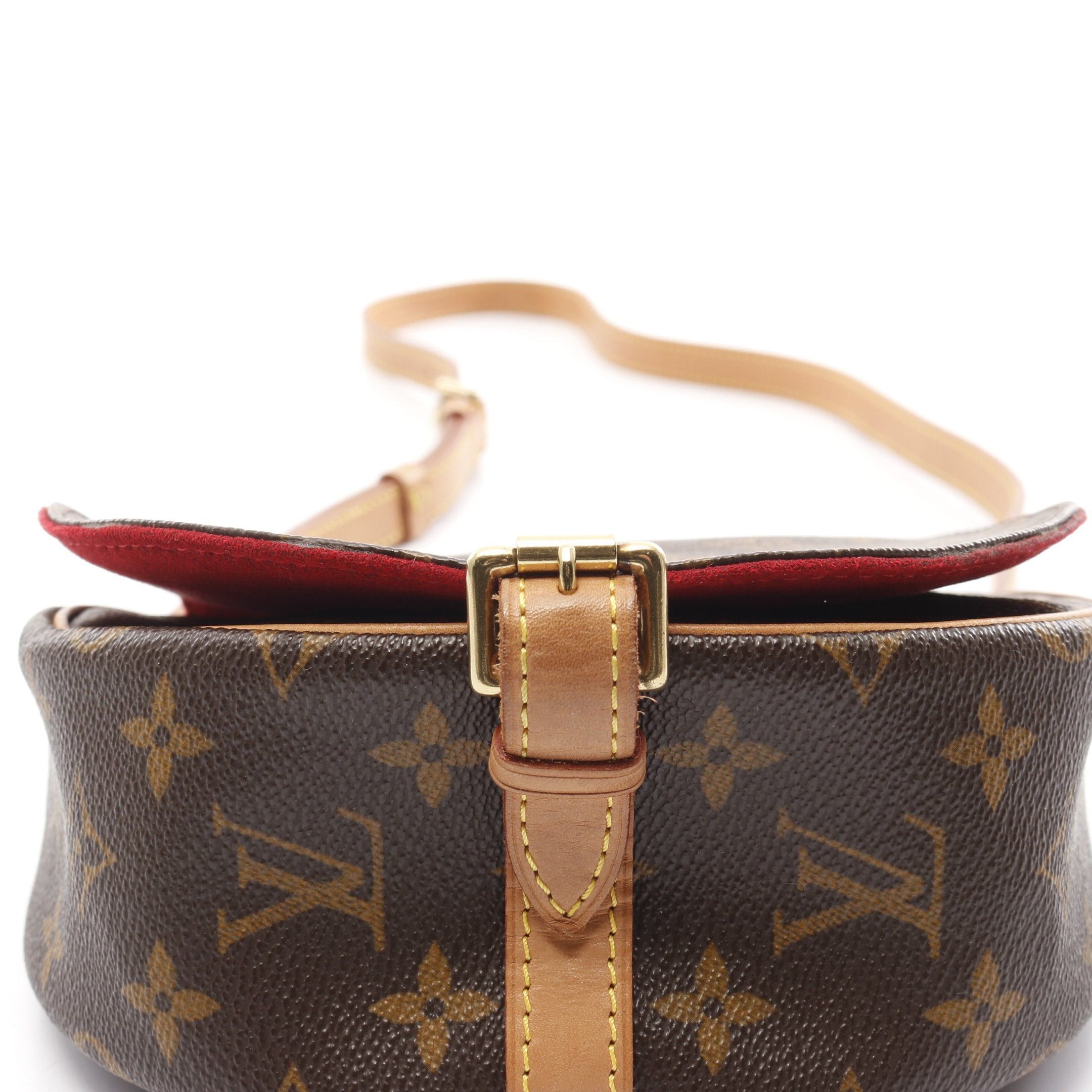 Louis Vuitton Louis Vuitton Tambourine Monogram Shoulder Bag Leather Brown Size ONE SIZE - 6 Thumbnail