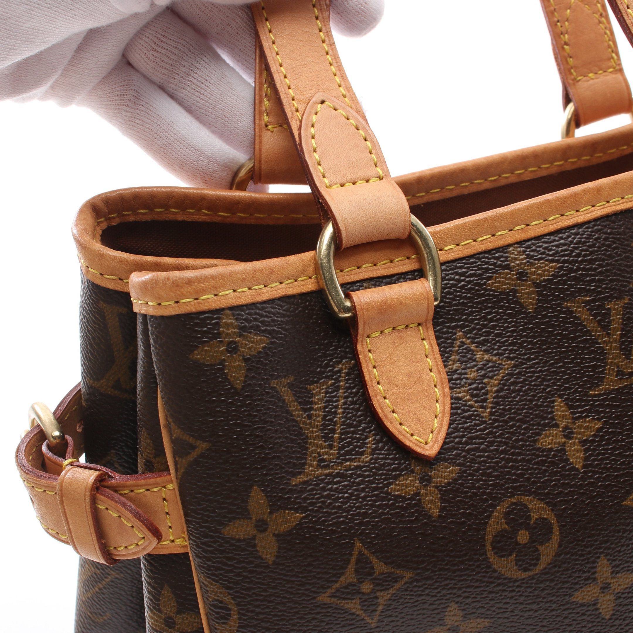 Louis Vuitton Louis Vuitton Batignolles Monogram Handbag Leather Brown Size ONE SIZE - 10 Thumbnail